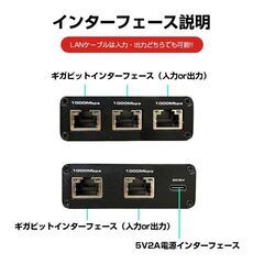 LAN分岐器 4ポート 1Gbps ギガ LANポート増設 拡張 アダプター RJ45 ラン中継コネクタ lanハブ ルーター ネットワークスプリッタアダプタ CAT5 CAT6 CAT7の画像