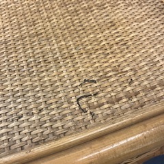 サ2511-310 ラタン 3段チェスト 藤 キズ汚れ有りの画像