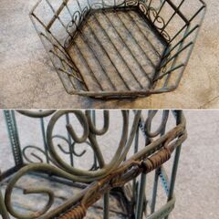 ガーデニング オーナメント 鳥かご バードゲージ 吊り下げ インテリア オブジェ 装飾用 /HJ-0572 1Fの画像