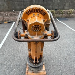 【動作良好】TOKUDEN ST-80ランマー 振動コンパクター Robin EC10 エンジン付き 台車付きの画像