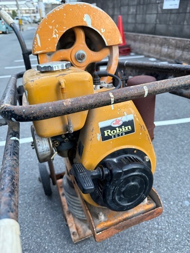 【動作良好】TOKUDEN ST-80ランマー 振動コンパクター Robin EC10 エンジン付き 台車付き