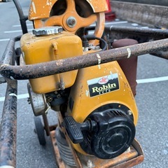 【動作良好】TOKUDEN ST-80ランマー 振動コンパクター Robin EC10 エンジン付き 台車付きの画像
