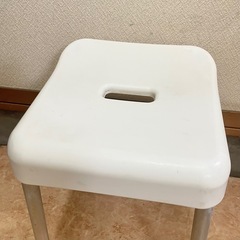 パール金属 スタイルピュア バススツール 40cm ホワイト H-4338の画像