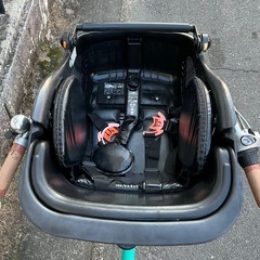 ◎今月中PayPay10%還元中＜整備済＞マルイシ ふらっかーず・3人子供乗せ自転車・グリーン系 内装3段変速 LEDオートライト 24−26インチの画像