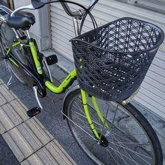 [Panasonic]ViVi(ビビ)DX 26吋電動アシスト自転車 8.9Ahバッテリー+充電器+キー2本付き(フレッシュグリーン)の画像