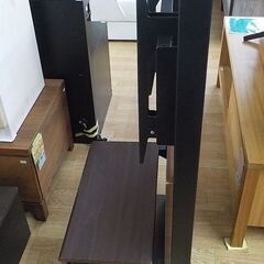 テレビスタンド ハヤミ工産 ～55型 幅50㎝ ブラウン×ブラック TIMEZ タイメッツ KF-650 壁寄スタンド TV台　西岡店の画像