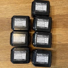正規品マキタバッテリー7個　6A 14.4vの画像