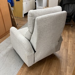 S268 ⭐ NITORI ニトリ 電動リクライニングソファ ファブリック 幅75cm USEDの画像