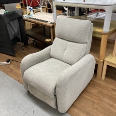 S268 ⭐ NITORI ニトリ 電動リクライニングソファ ファブリック 幅75cm USEDの画像