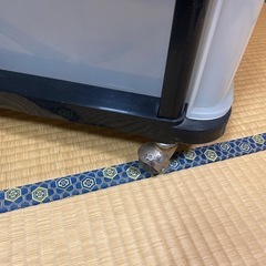 収納ケース　3段×2列　キャスター付き　ブラックの画像