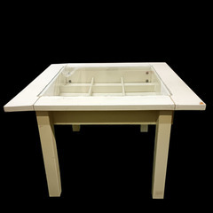 (中古)コレクションガラステーブルの画像