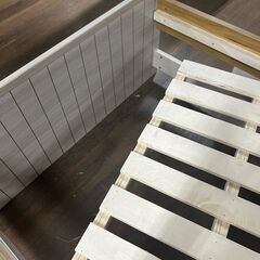 【新品】2WAY　シングルベット　ヴェル　柵あり　柵なし　スノコ下収納お引き取り専用（佐賀）の画像