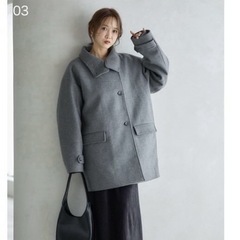 mysa closet スタンドショートコートの画像
