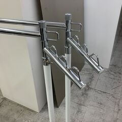 中古 美品 業務用 ハンガーラック パイプハンガー 業務用ハンガー　上下伸縮　W900　頑丈　愛知県 一宮市 名古屋 稲沢 江南 岩倉 岐阜 羽島 各務ヶ原 三重 愛知 グッドプライス一宮の画像