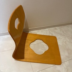 座椅子 木造の画像