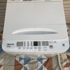 E592  ハイセンス　HW-T60H 洗濯機　2022年製の画像