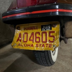 ハワイナンバープレートの画像