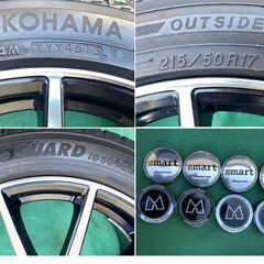 VOXY ノア ステップワゴン等 スタッドレス YOKOHAMA icGUARD 215/50R17　7J +55 114.3 タイヤ＆ホイール 4本の画像