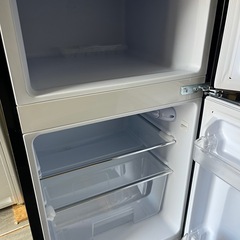 オーヤマ 冷蔵庫PRR-082D-B 黒 レトロ コンパクトの画像