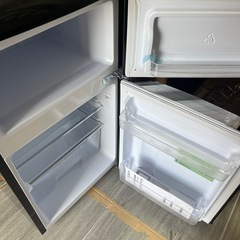 オーヤマ 冷蔵庫PRR-082D-B 黒 レトロ コンパクトの画像