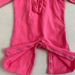 【美品】Ralph Lauren ピンクロンパース 3Mの画像