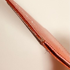 23まで　香鳥屋　KATORIYA カードケース　牛革　オレンジ　箱ありの画像