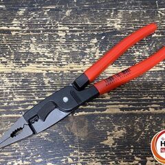 【久留米】【引き取り限定】【保管未使用品】KNIPEX クニペックス 13-81-200  プライヤー 電気設備用マルチプライヤー 寸法:200×85×20mm ※外箱にイタミ有の画像