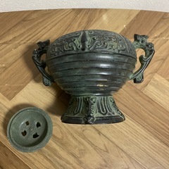 金属製　お香入れ　香炉 置物 風水の画像