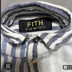 FITH ストライプ柄 長袖シャツ  キッズ95cm
の画像