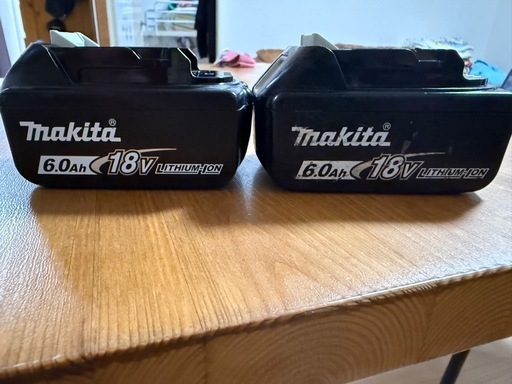 マキタ純正バッテリー18V 6.0Ah 2個セット