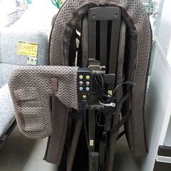 アテックス 収納式電動リクライニングベッド マット付き ブラウン リモコン付き Wファンクション 介護用ベッド シングルベッド　西岡店の画像