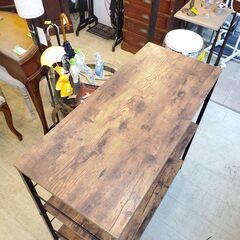 ヴィンテージ調 アイアン 3段シェルフ ラック オープンシェルフ 定価12990円 検) インダストリアル★幅90㎝×奥行40㎝×高さ90㎝★近隣配送無料 買取帝国 朝霞店の画像