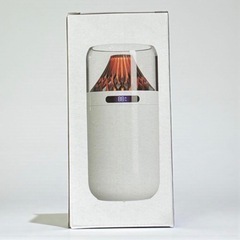 【新品】加湿器 卓上 小型 360ML Type-C充電式 超音波 火山型 ホワイト★の画像