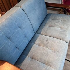 【ビンテージ風】大人気のデニムソファー！座り心地もバッチリ！の画像