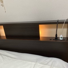 *商談中【無料12/14引渡し】シングルベッド｜ダークブラウン の画像
