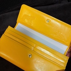 金運アップ黄色長財布&二つ折財布2個セット
　の画像