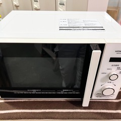 美品■日立 電子レンジ 単機能レンジ 22L■HITACHI 2019年製 HMR-BK220-Z5 50Hz専用（東日本専用）■横開き ターンテーブル ダイヤル式 白ホワイトの画像