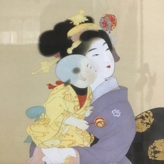 上村松園　虹　複製画　茨城県取手市に引き取りに来れる方のみの画像