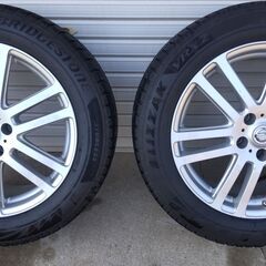 日産純正アルミ+スタッドレス18インチの画像