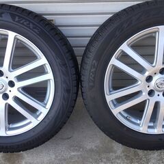 日産純正アルミ+スタッドレス18インチの画像