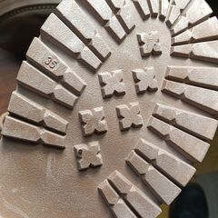 新品 22.5cm レディース ブーツ ブラウン 厚底 シューズ サイドゴア 識別番号:【B131-S】の画像