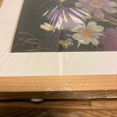 押し花アート木製フレーム入りの画像