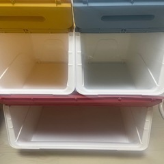 フラップボックス　重ねられる収納　カラフル　かわいいの画像