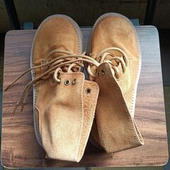 新品 24cm レディース ブーツ ブラウン 厚底 シューズ サイドゴア 識別番号:【B132-S】の画像