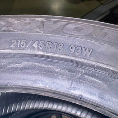 215/45R18 93W XL  未使用　新品 4本セット　トーヨータイヤ TRANPATH mp7の画像