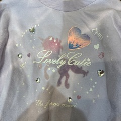 120cm裏起毛トレーナーの画像