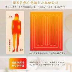 電気毛布❣️掛け敷き兼用 170×130㎝ 電気ひざ掛け ブランケット 3分速暖の画像