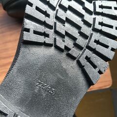 新品 22.5cm レディース ブーツ ブラック 厚底 シューズ サイドゴア 識別番号:【B134-S】の画像