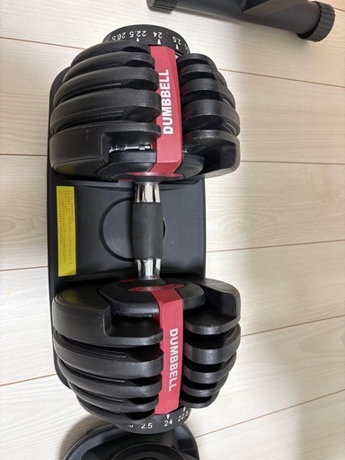★問い合わせ多い為一旦締切★ダイヤル式(可変式)ダンベル　24kg2個、トレーニングベンチ1個