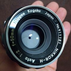 優良品 希少な nippon kogaku nikon AI改 NIKKOR-H 50mm F2の画像